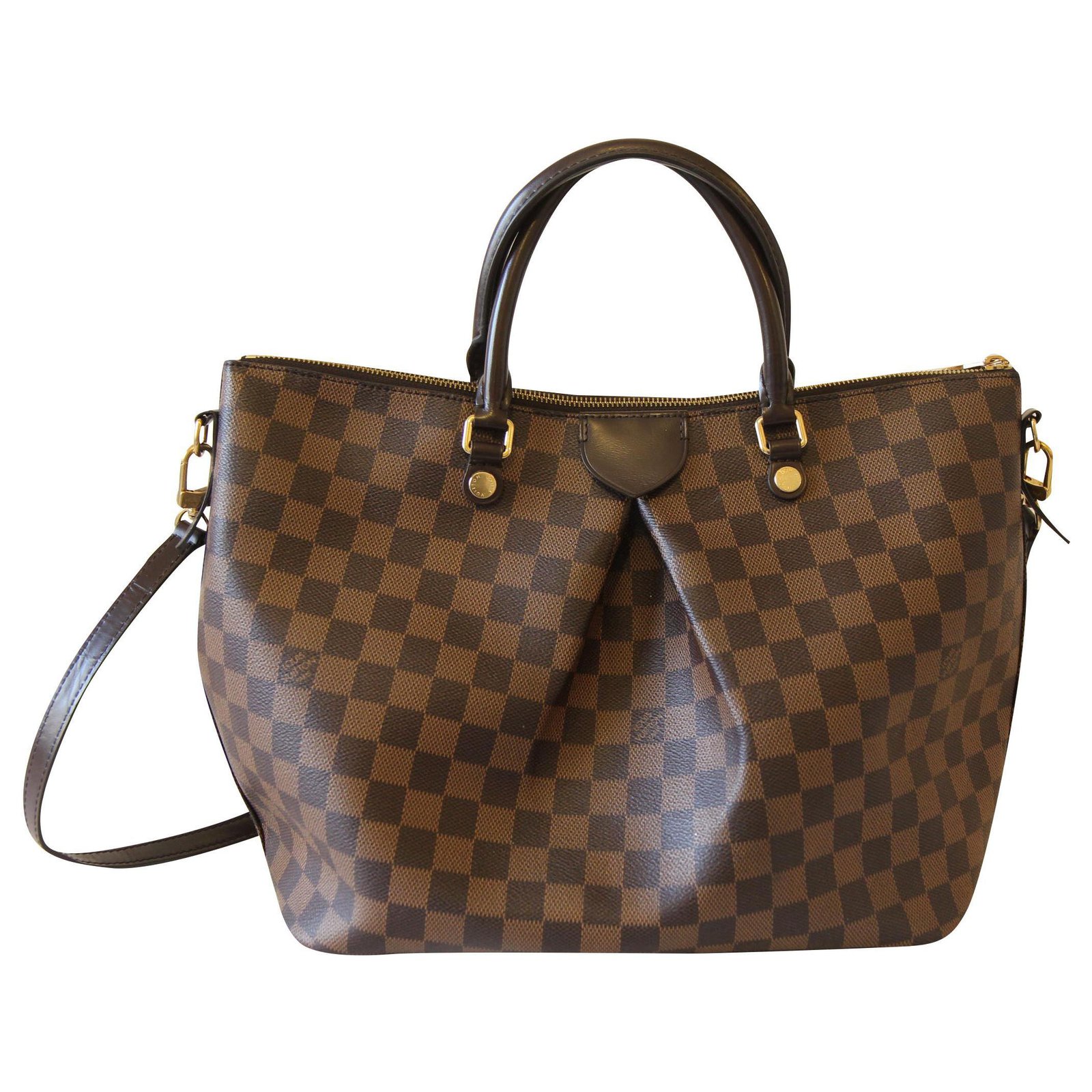 Louis Vuitton Siena MM Bag Brown Leather ref.163108 - Joli Closet