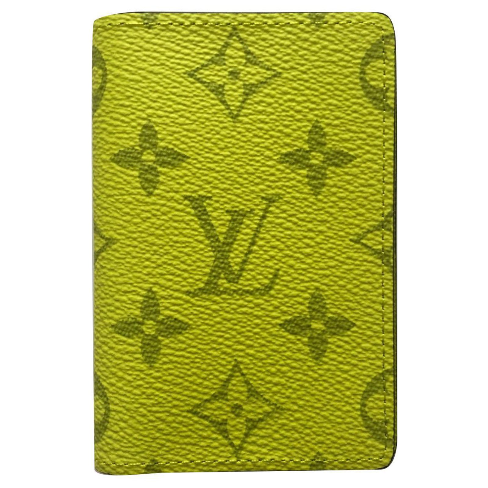 Louis Vuitton Pocket Organizer Small Folded Card Wallet in Taigarama  Monogram Bahia Yellow - SOLD