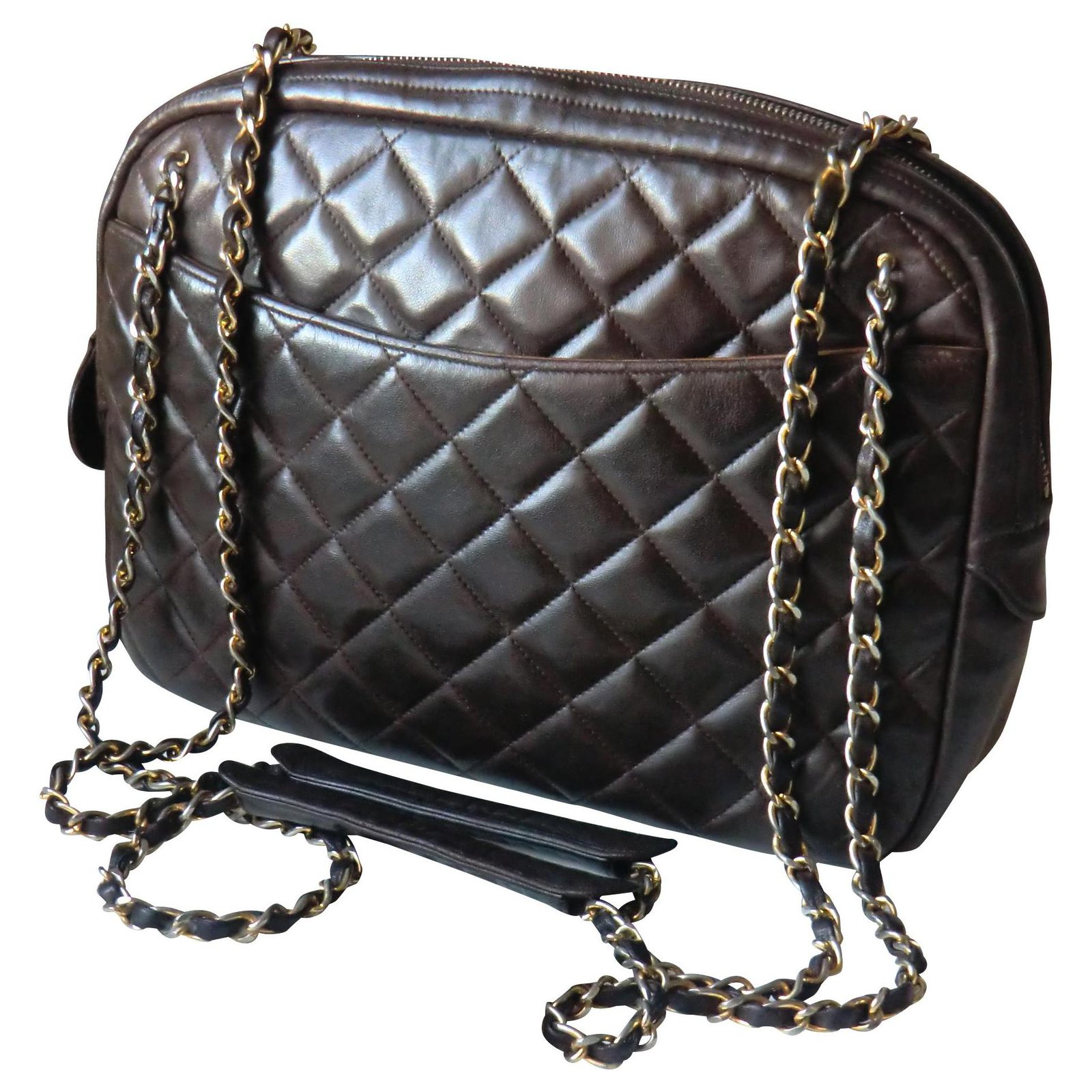 Chanel Camera Bag Brown Leather  - Joli Closet