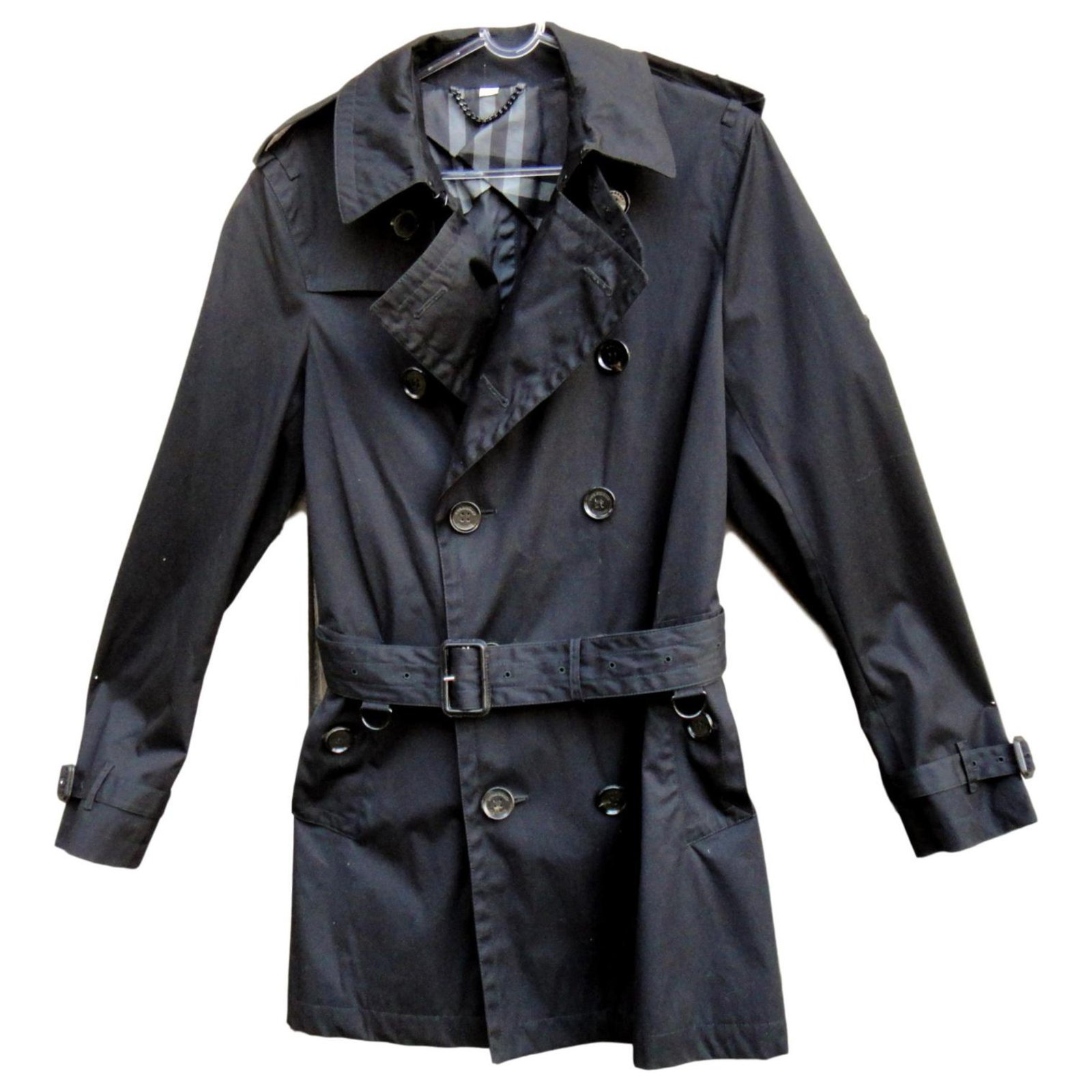 burberry black trench coat mens