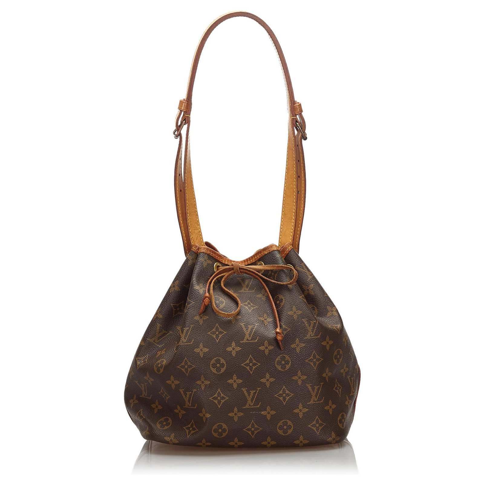 Monogram Coated Canvas Louis Vuitton Petit Noe Brown Cloth ref.934572 -  Joli Closet