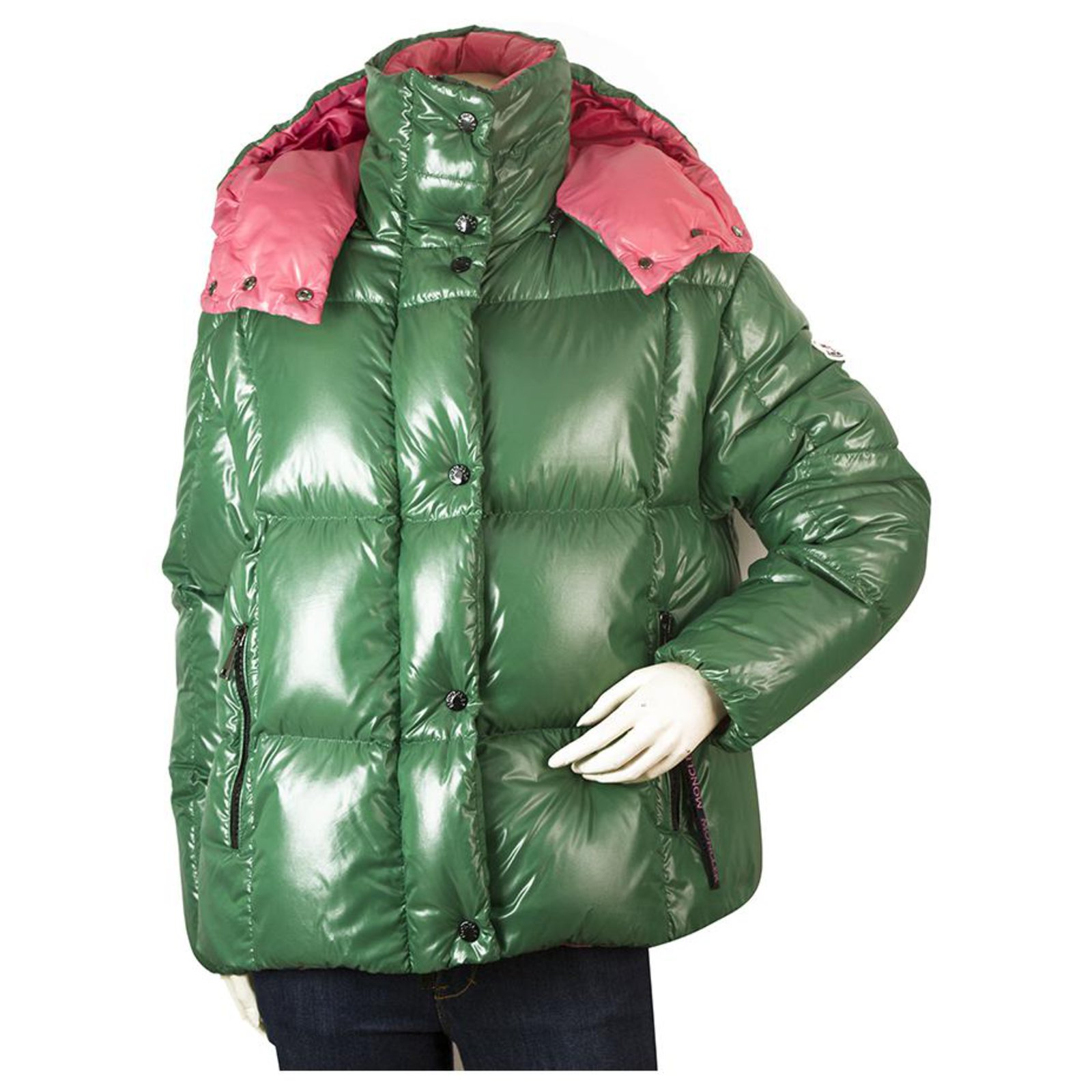 moncler green puffer jacket