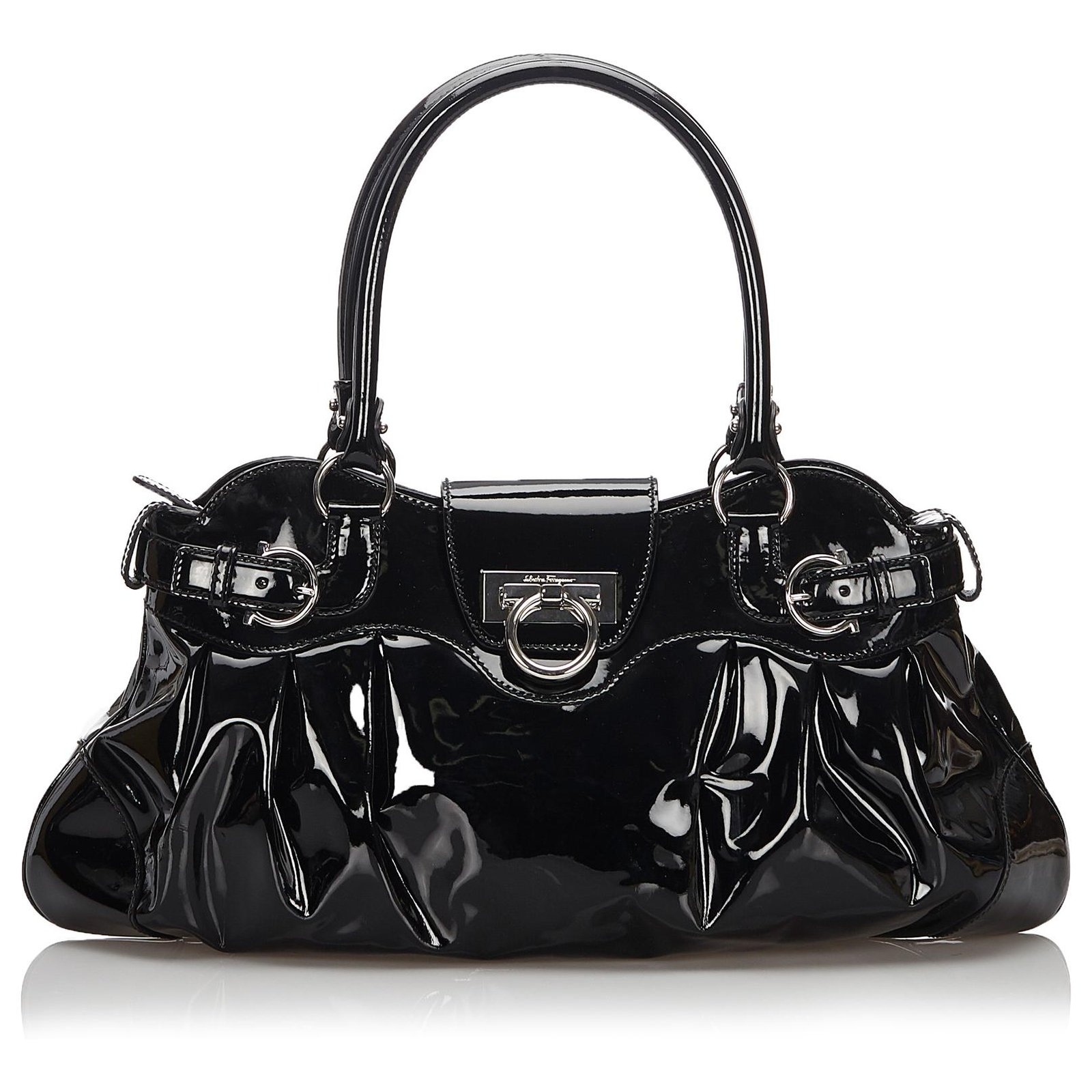 ferragamo patent leather bag