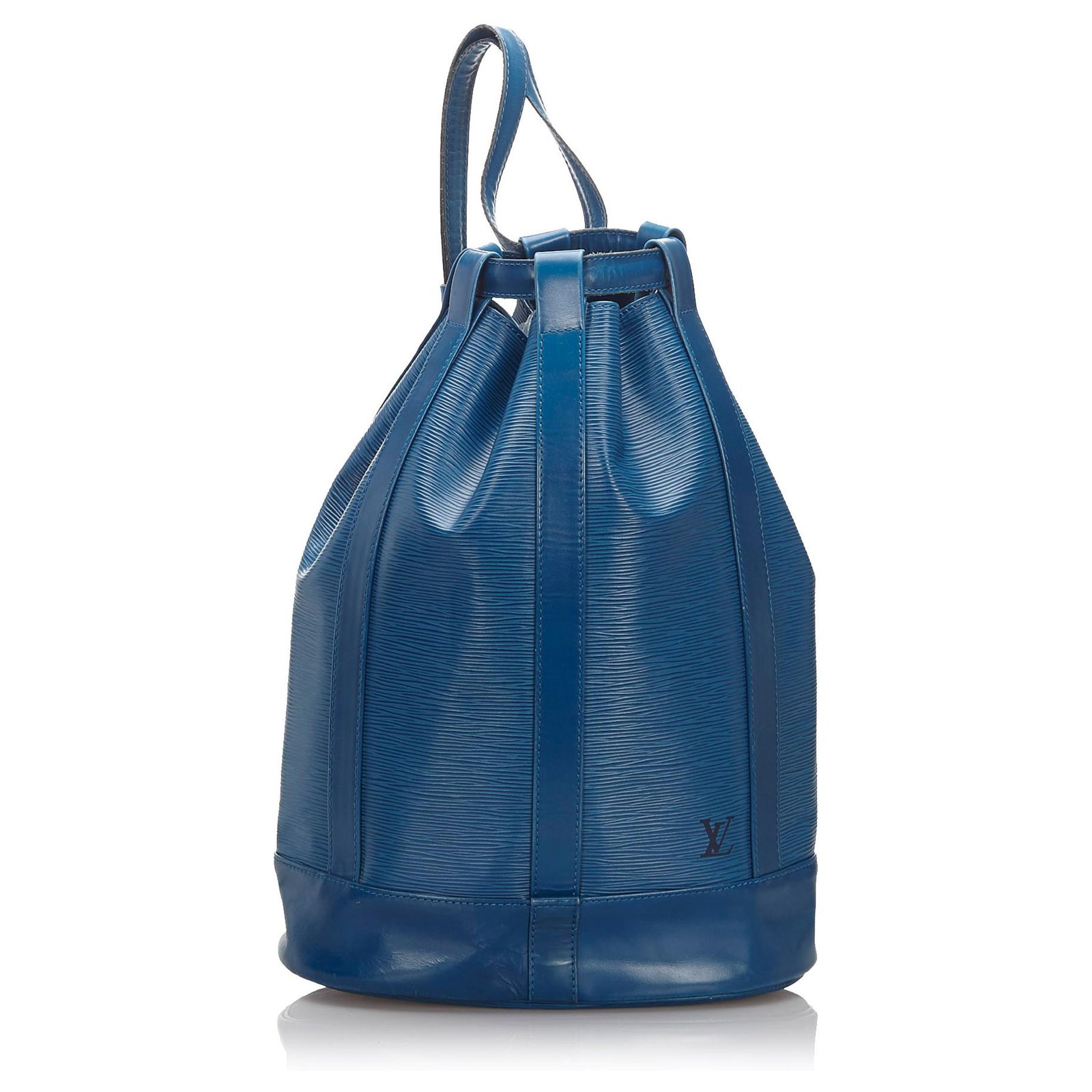 LOUIS VUITTON LV Noe GM Drawstring Shoulder Bag Epi Leather Blue