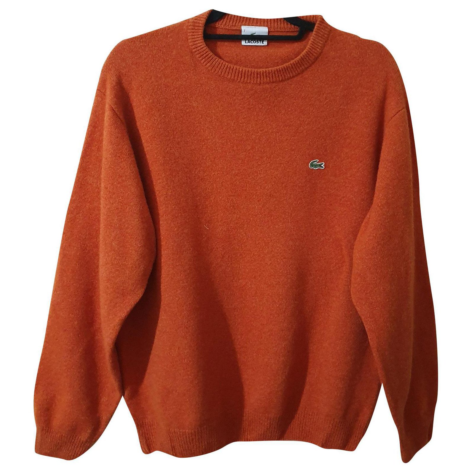 orange lacoste sweater