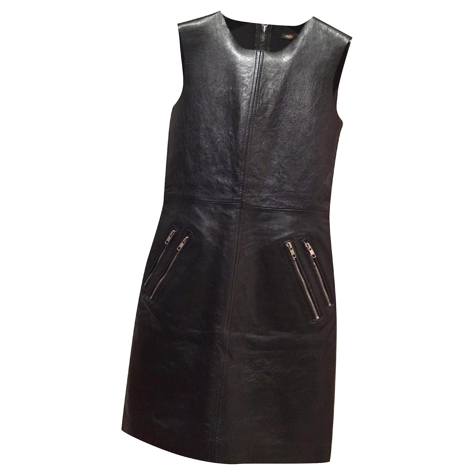 Maje leather dress Clearance