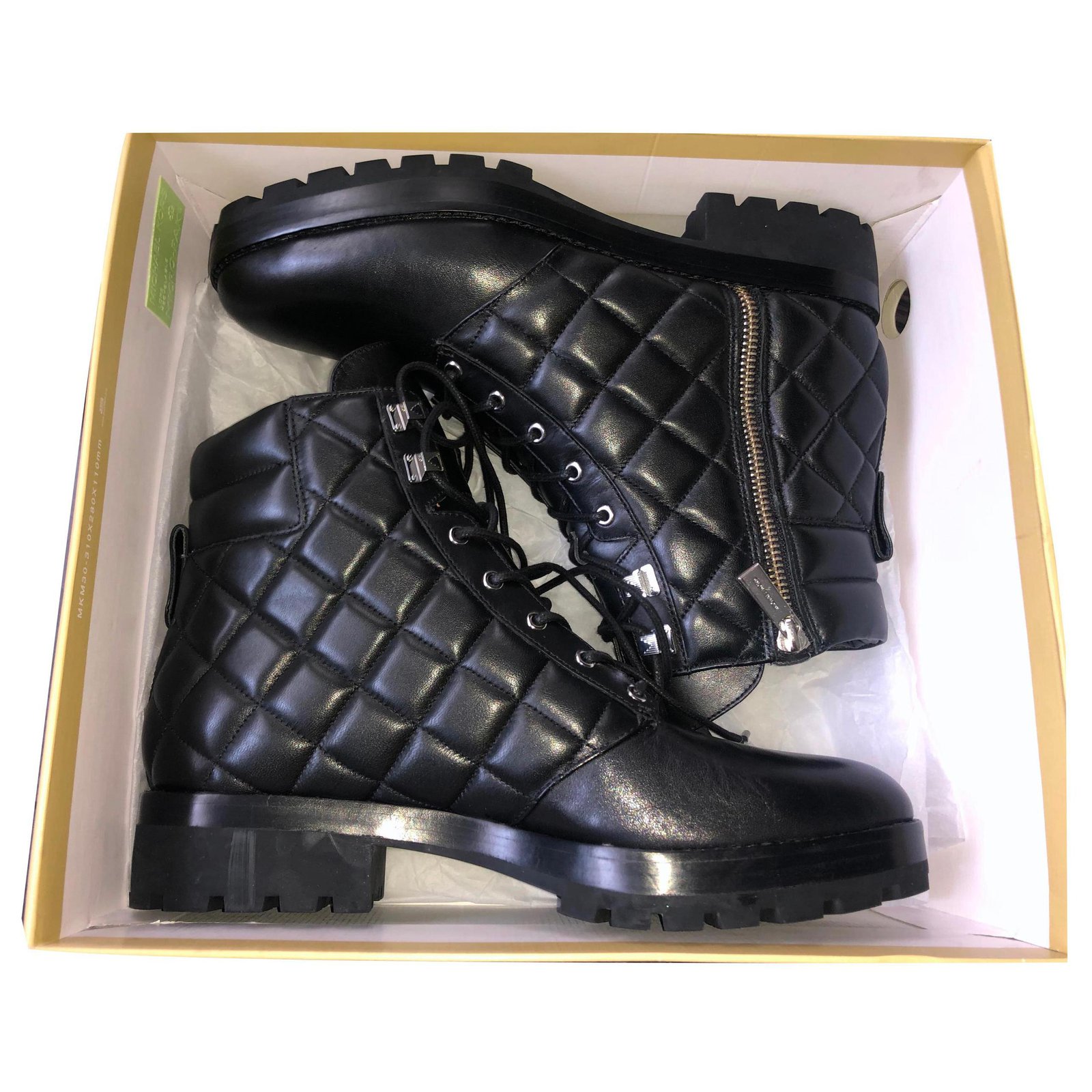Michael Kors Ankle Boots Black Leather  - Joli Closet