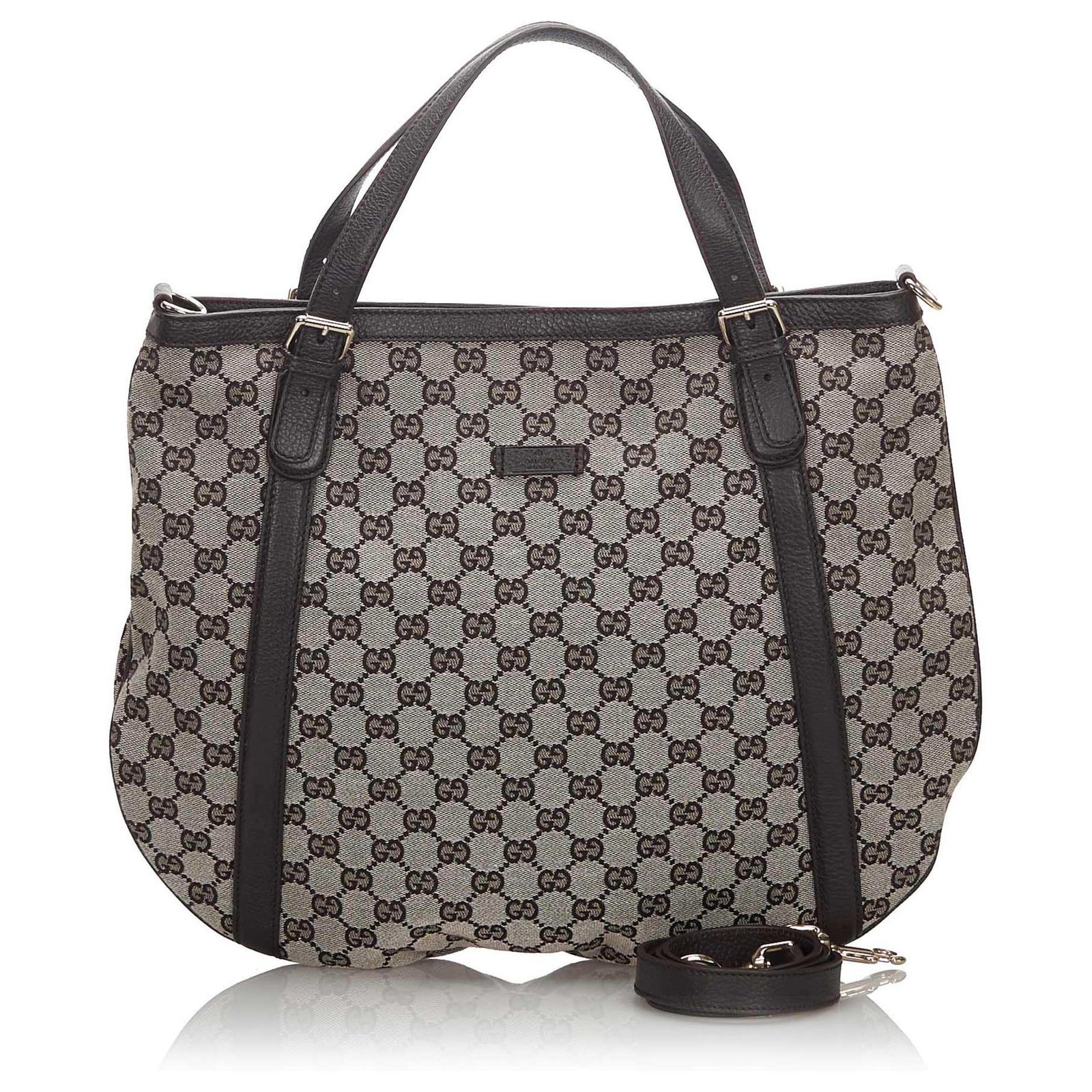 Gucci Gray GG Canvas Tote Bag Gucci