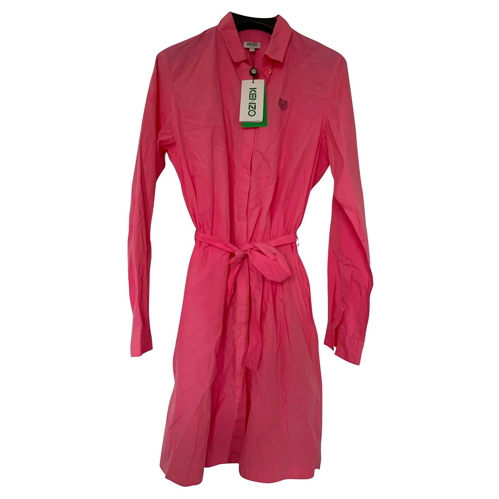 open lace back dress Hot Pink Ikat Kenzo Dress