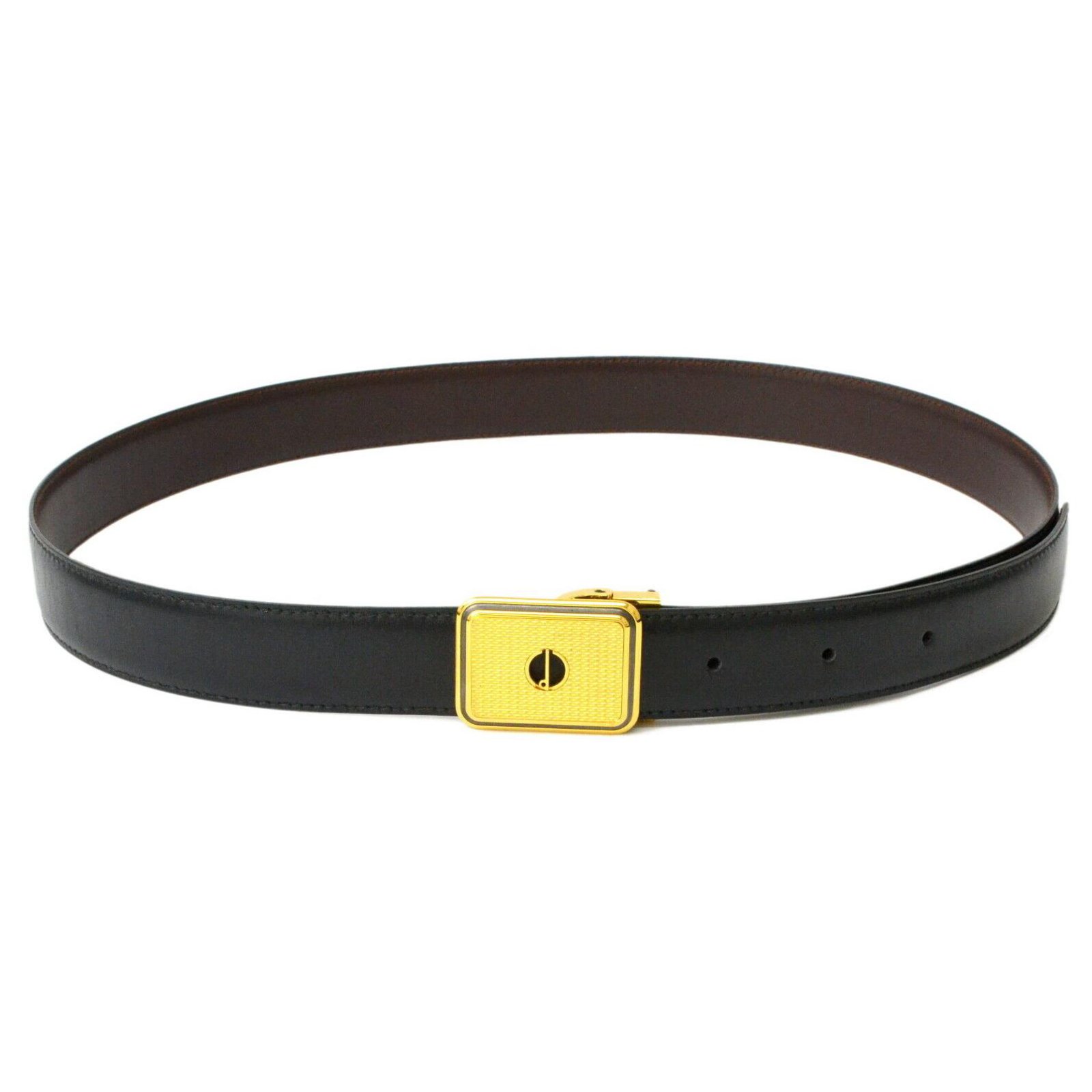 dunhill leather belt