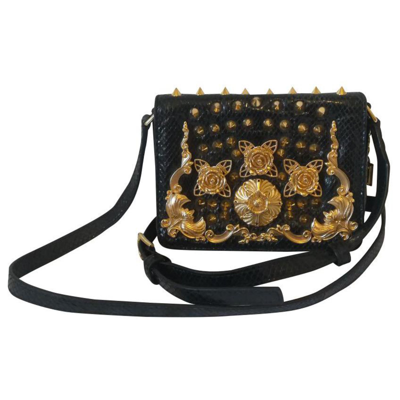 dolce and gabbana gold purse