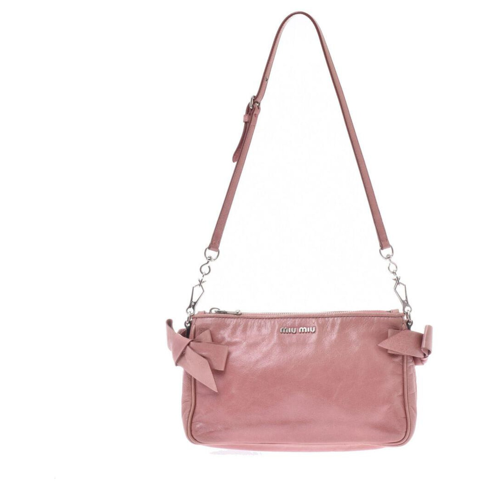 Miu Miu Vintage Sac à bandoulière Cuir Rose ref.167535 Joli Closet