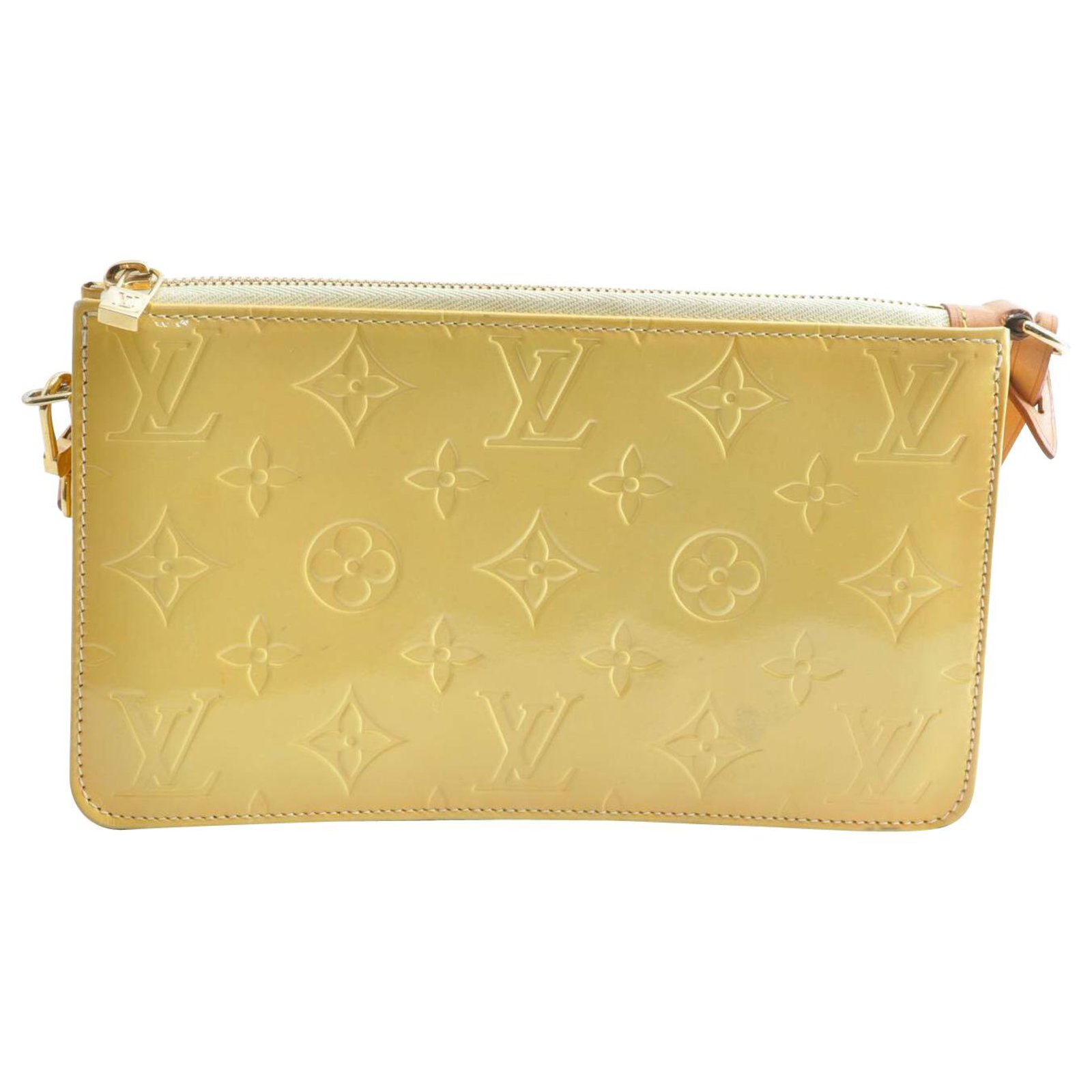 Lexington patent leather handbag Louis Vuitton Yellow in Patent