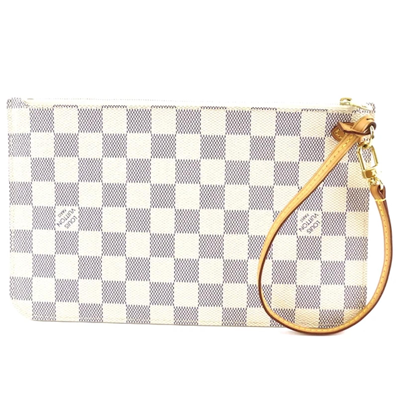 louis vuitton damier azur wristlet