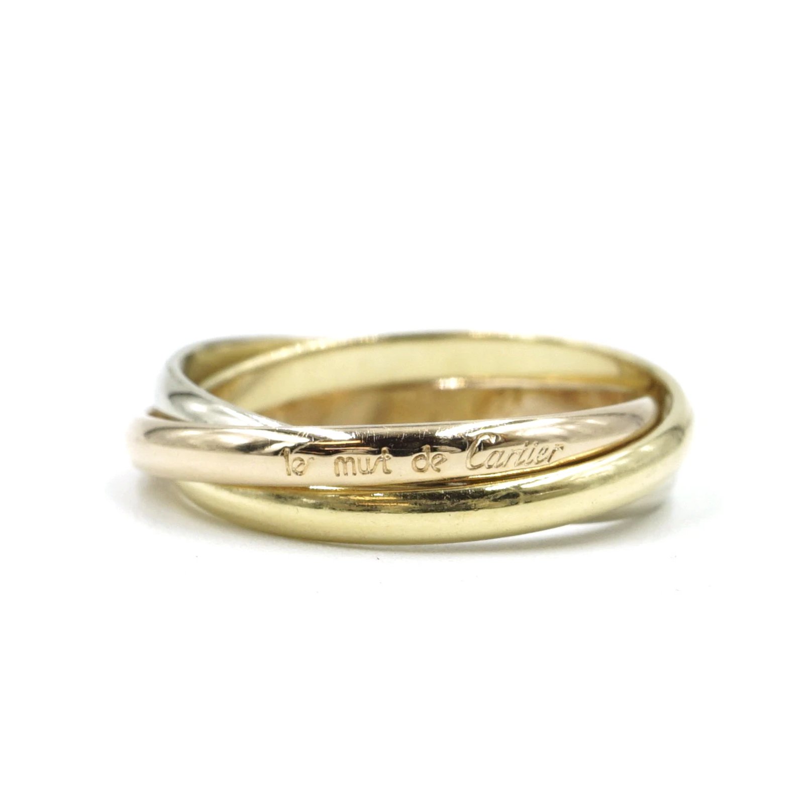 tri color gold ring cartier