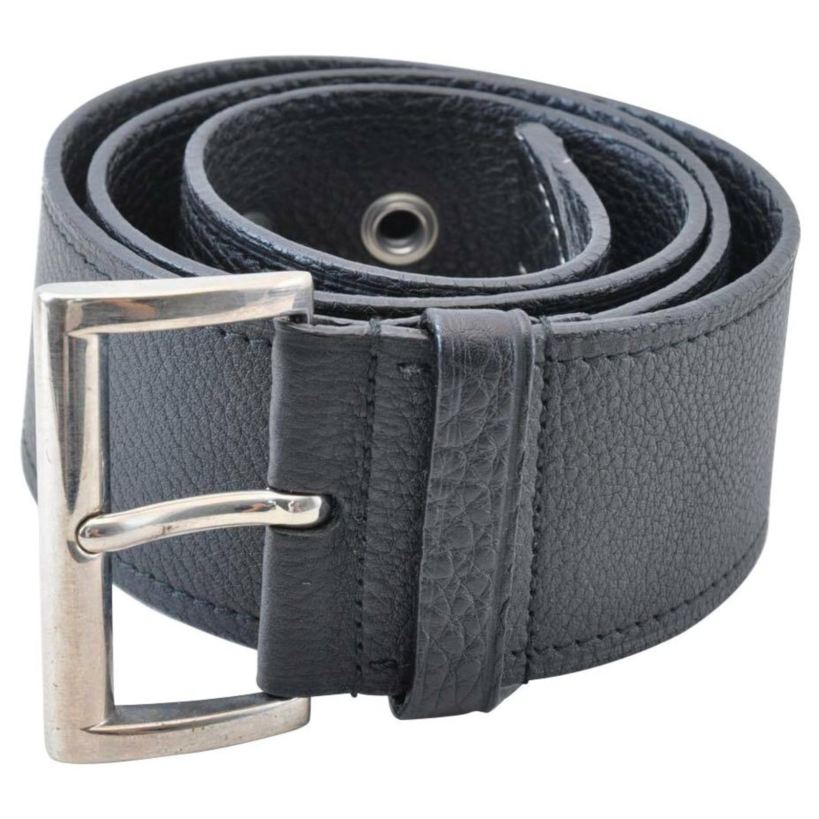 Prada leather belt Black  - Joli Closet
