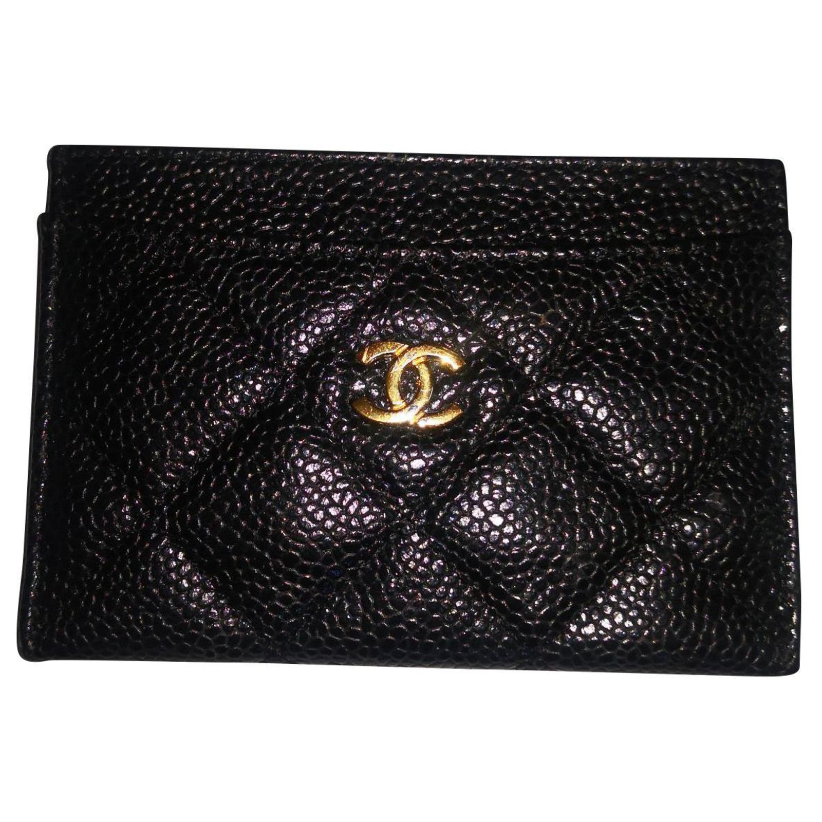 Chanel Classic card holder Black Leather ref.168956 - Joli Closet