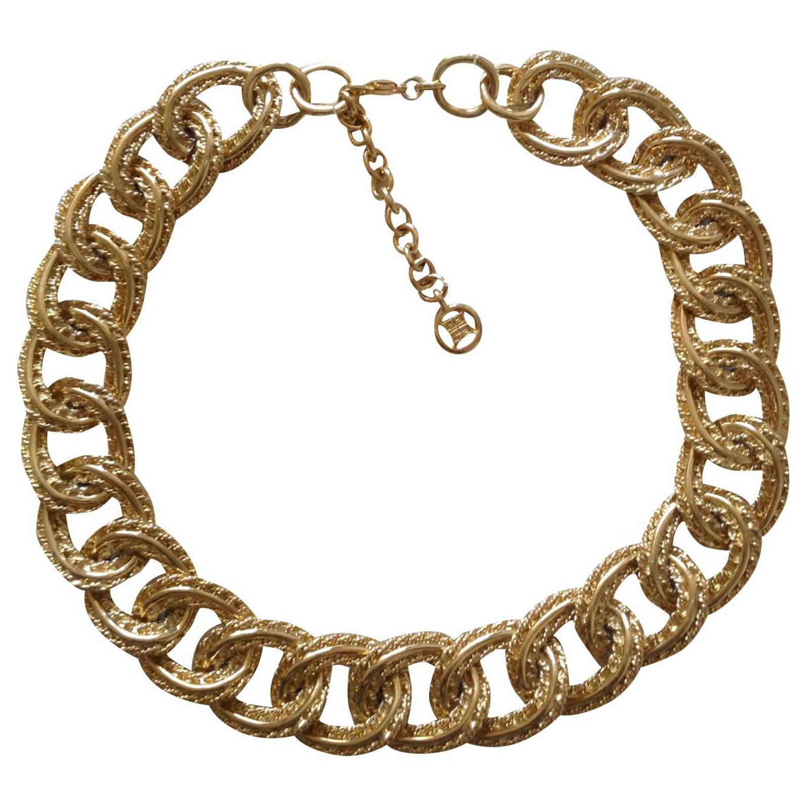 vintage givenchy gold chain necklace