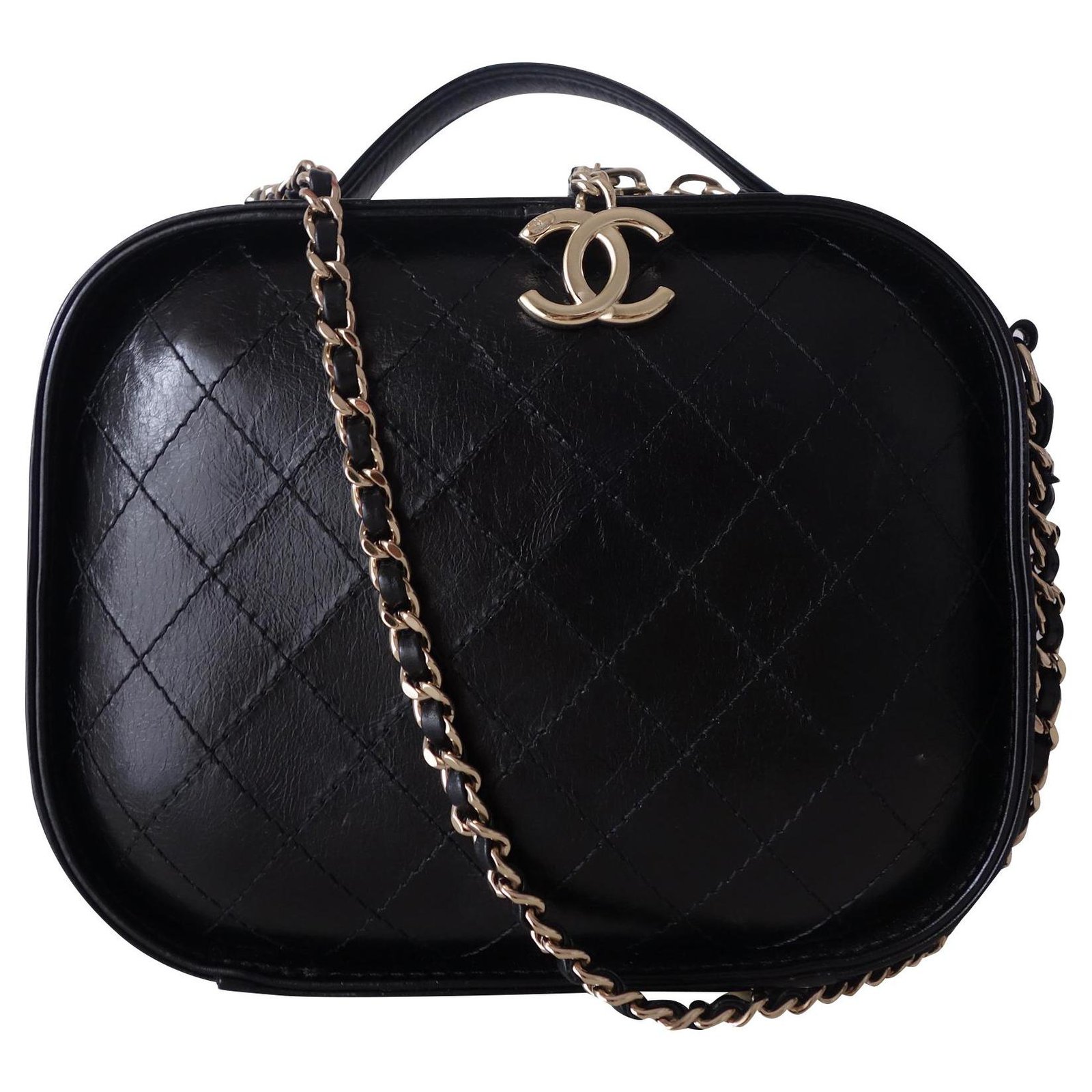 Chanel Vanity bag 2019 Black Leather ref.169607 - Joli Closet