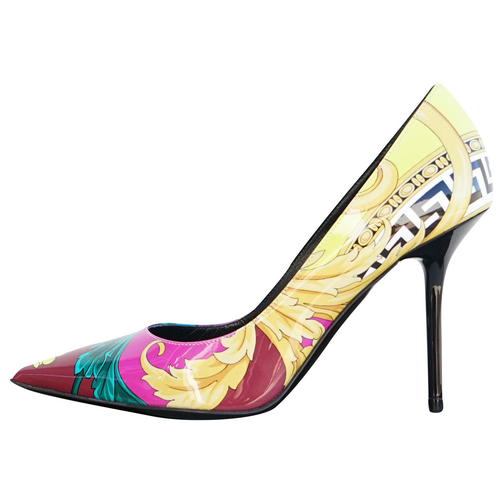 colorful versace heels