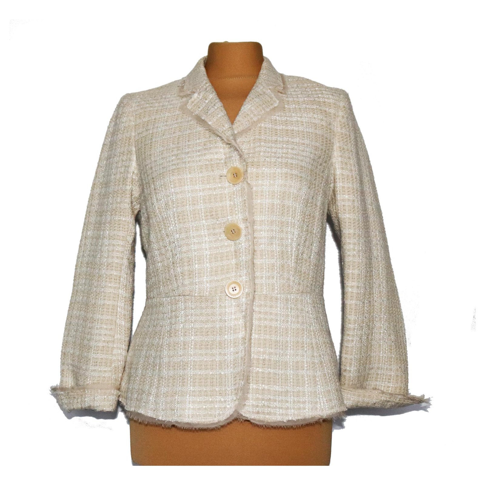 Gerard Darel Jackets Brown Silk Cotton Viscose Linen ref.170228 - Joli ...