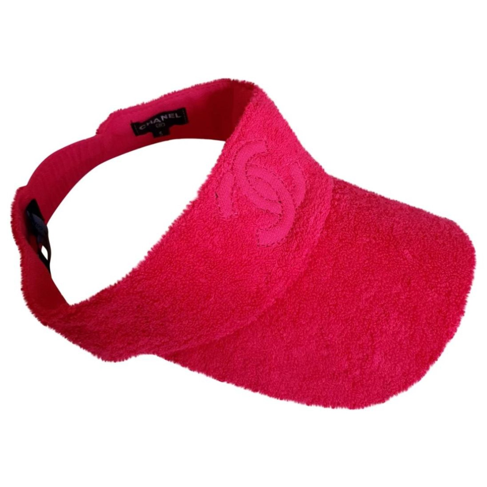 Chanel S cap / visor Pink Fuschia Cotton  - Joli Closet