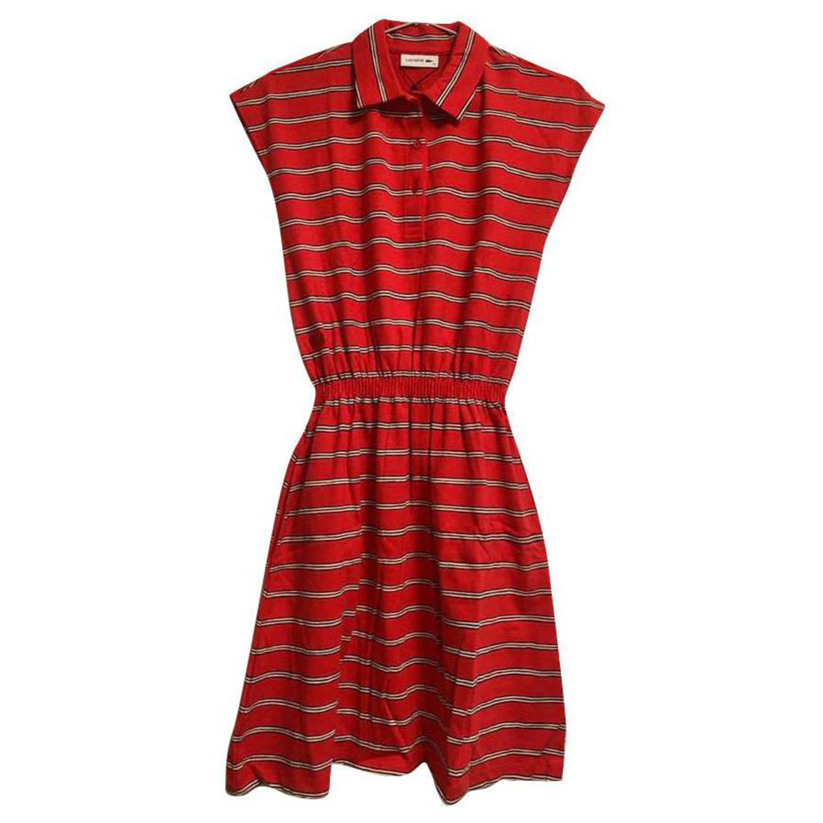 lacoste red dress
