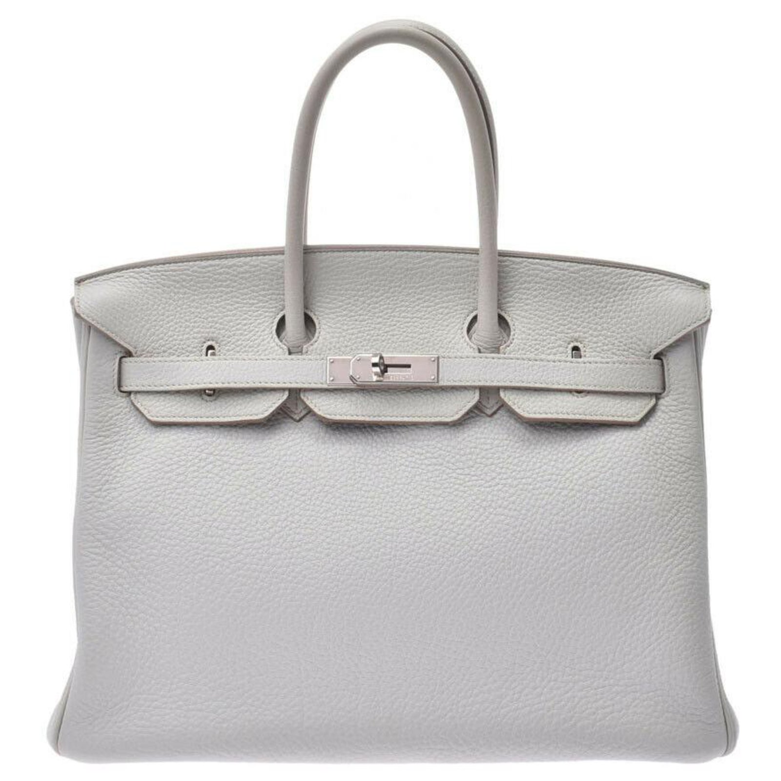 Hermès HERMES BIRKIN 35 Handbags Leather White ref.170902 - Joli Closet