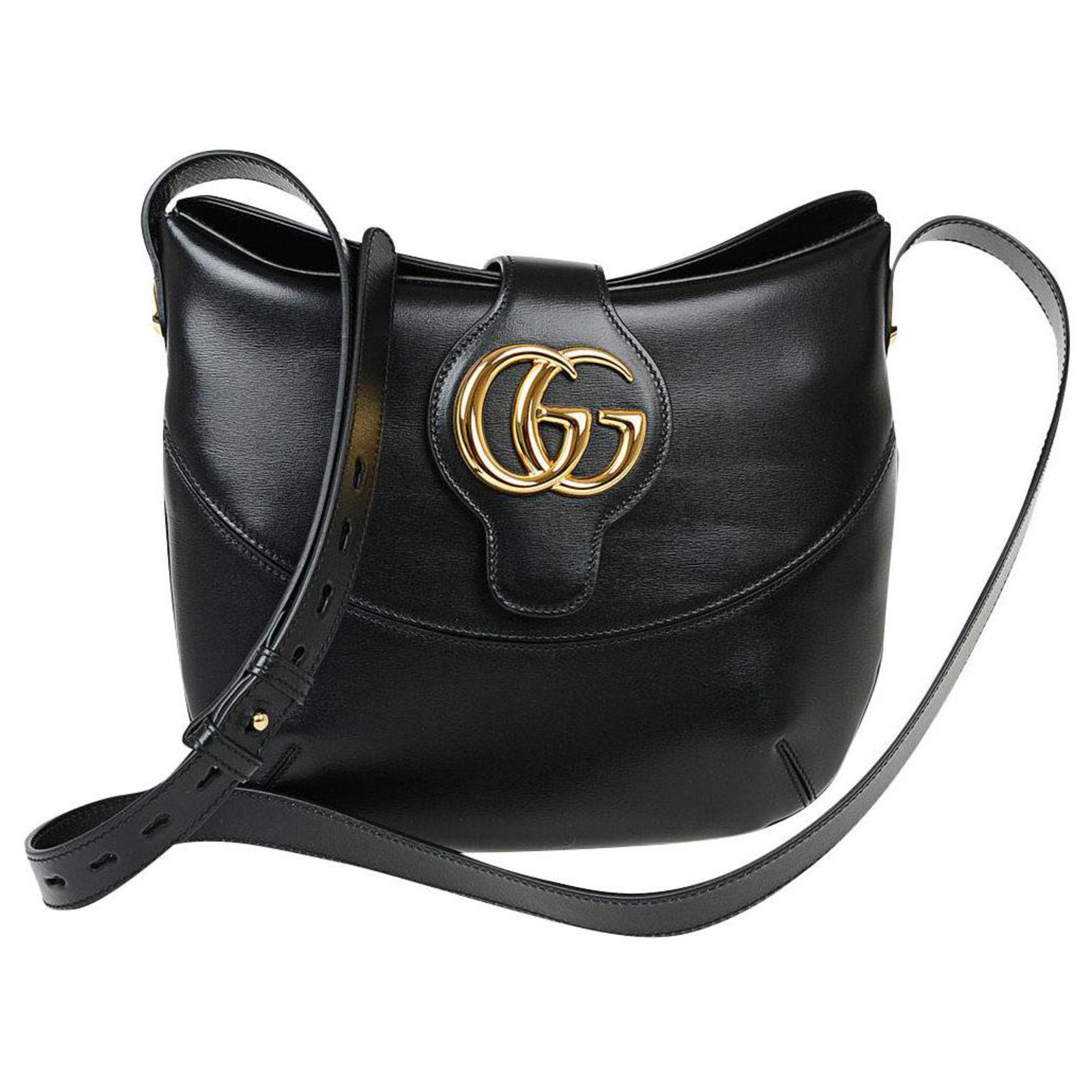 Logisk twinkle Konklusion Gucci Arli leather bag new Black ref.171275 - Joli Closet