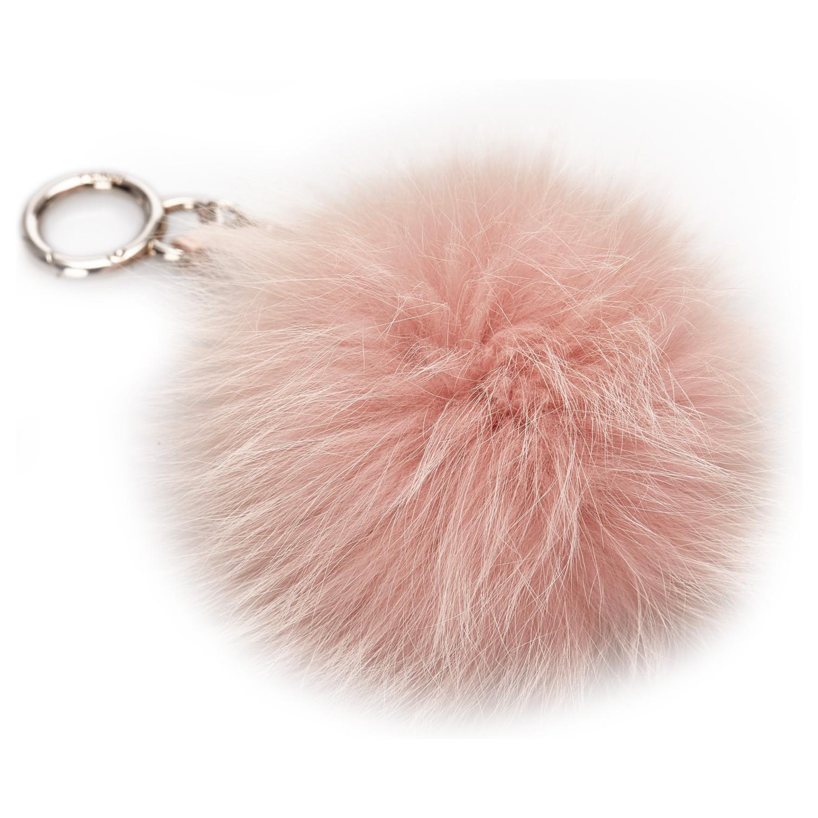 Fendi Fendi Pink Fur Pom-Pom Key Chain 