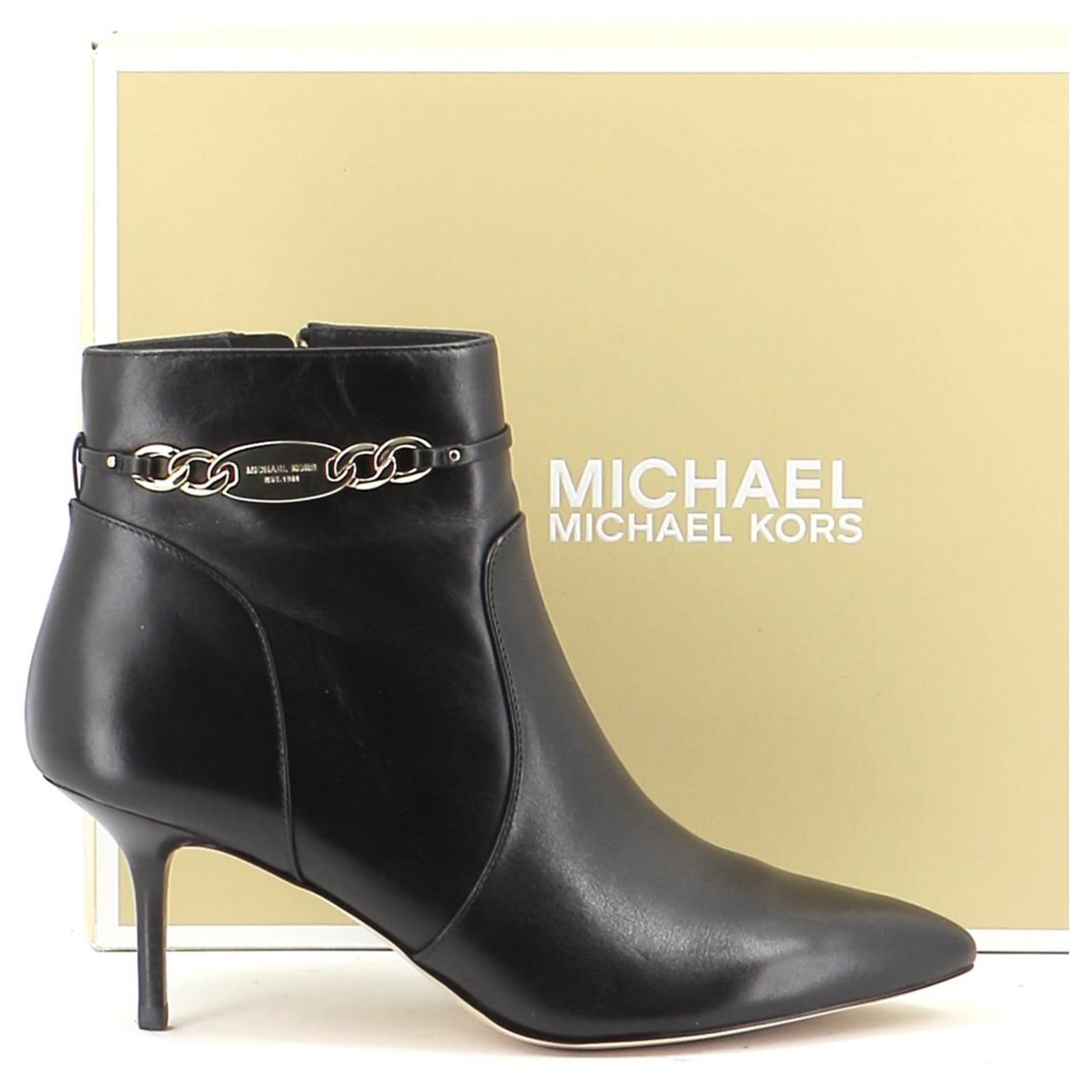 Michael Kors Ankle Boots / Low Boots Black Leather  - Joli Closet