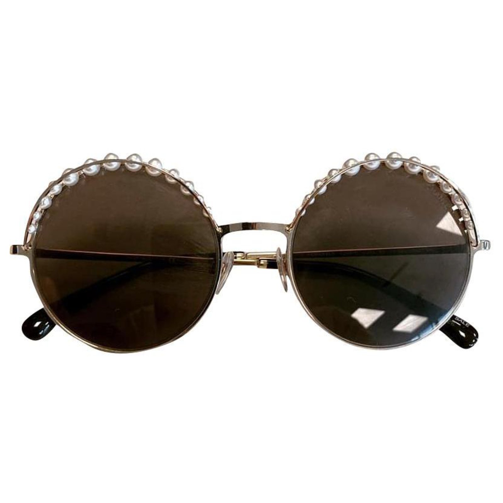 Mirror Sunglasses Womens Pearls | Luxury Metal Sunglasses Women - 2023 New  Luxury - Aliexpress