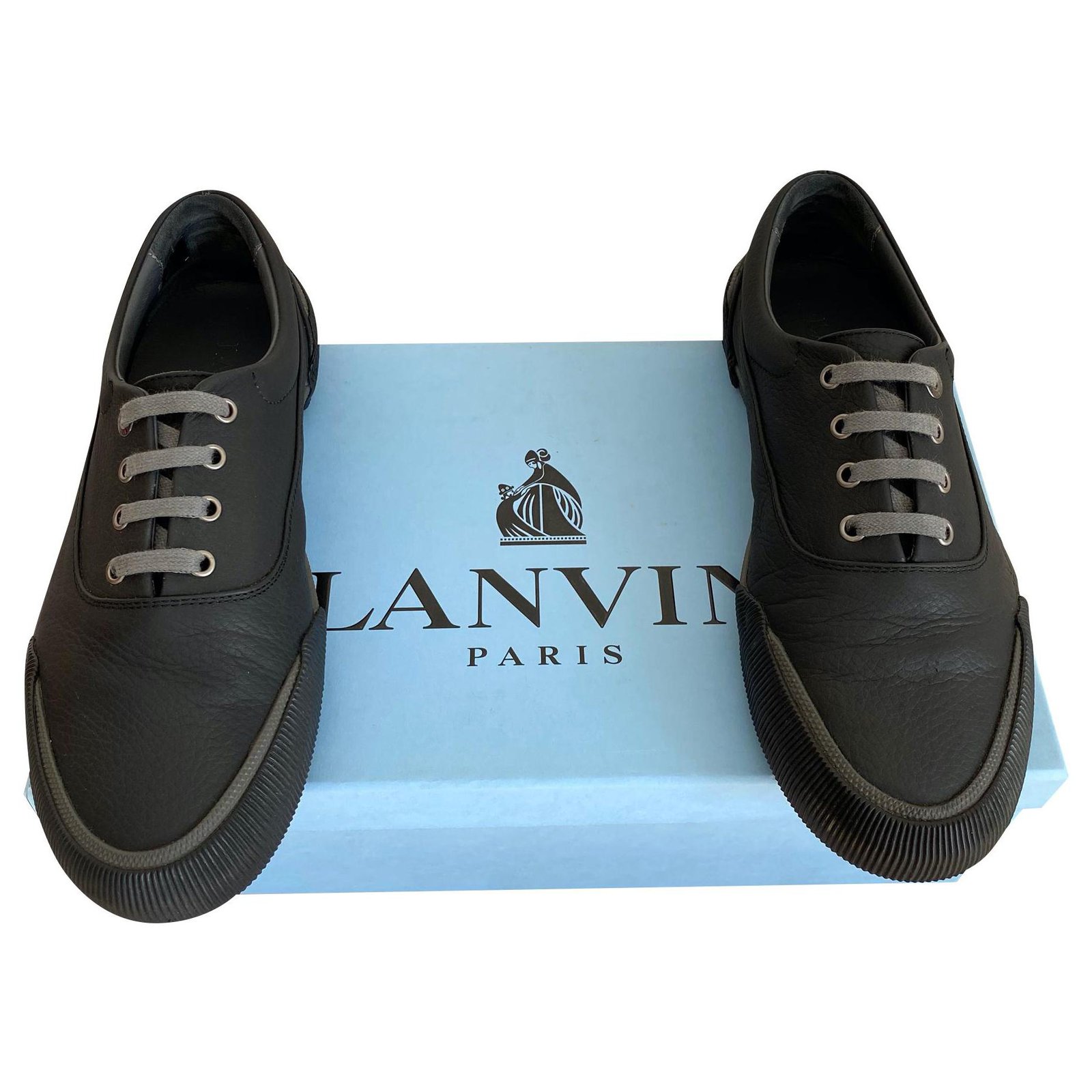 lanvin sneakers black