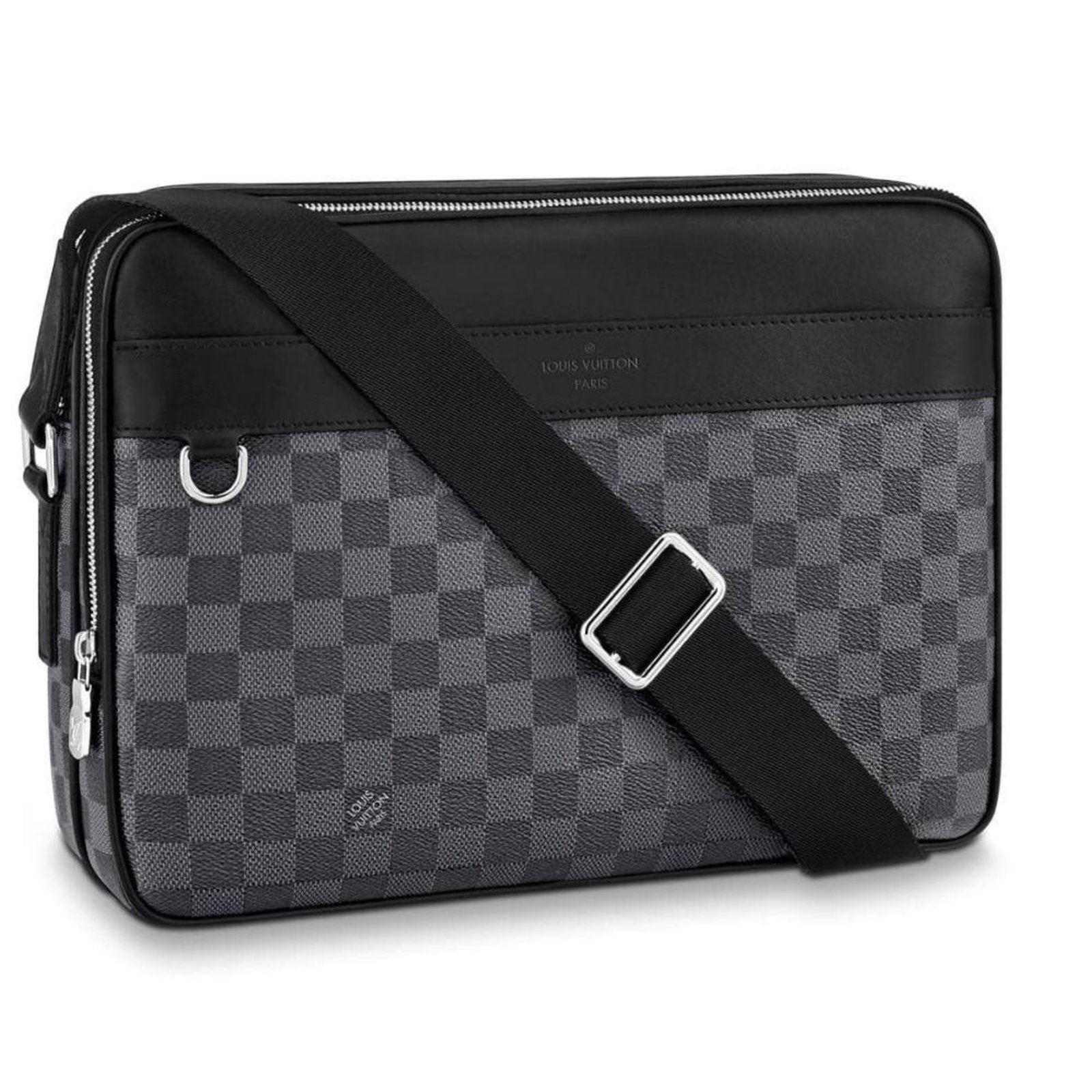 Louis Vuitton LV Men Trocadero Messenger Bag Damier Graphite Canvas - LULUX