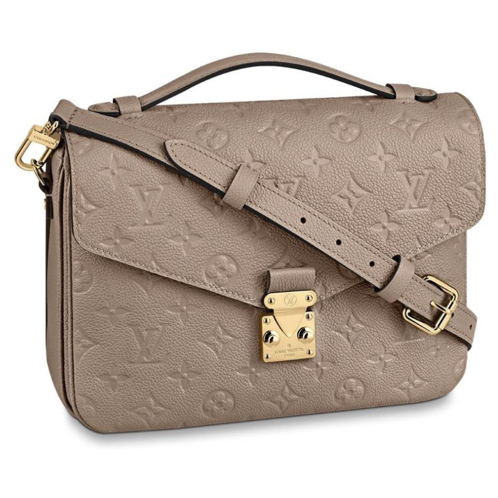 Metis Leather Handbag Louis Vuitton Beige In Leather