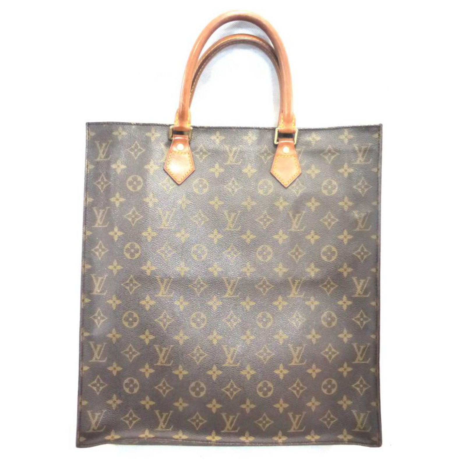Louis Vuitton FLAT BAG MONOGRAM Brown Leather ref.173013 - Joli Closet