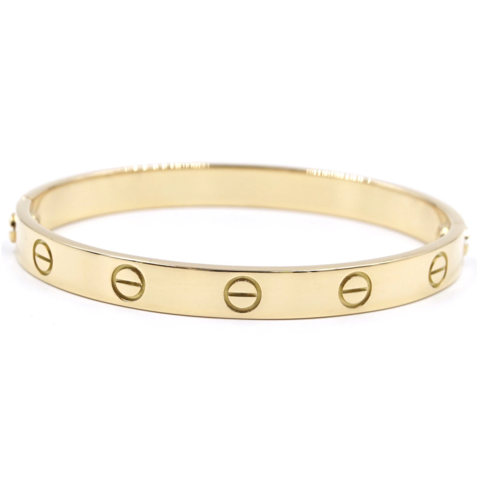 cartier love bracelet size 16 yellow gold