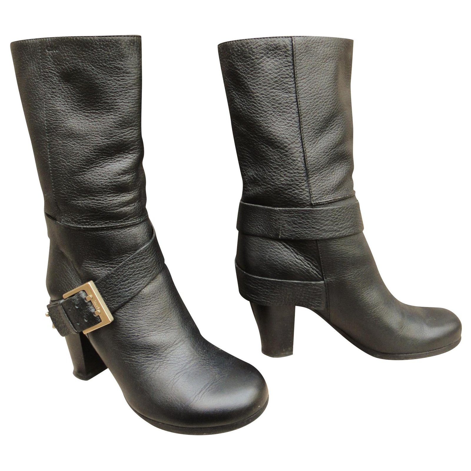black chloe boots