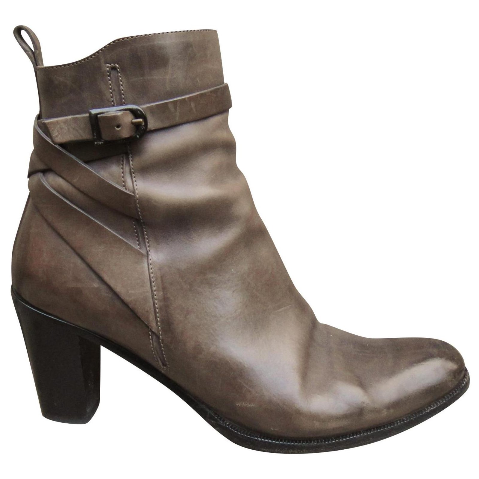 Sartore p boots 38,5 Brown Leather ref.173647 - Joli Closet