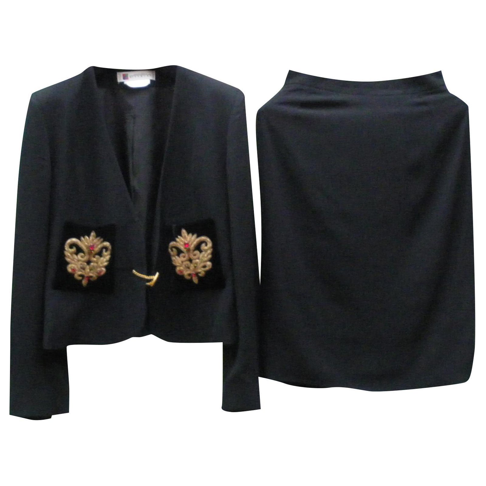 Givenchy Skirt suit Black Acetate  - Joli Closet