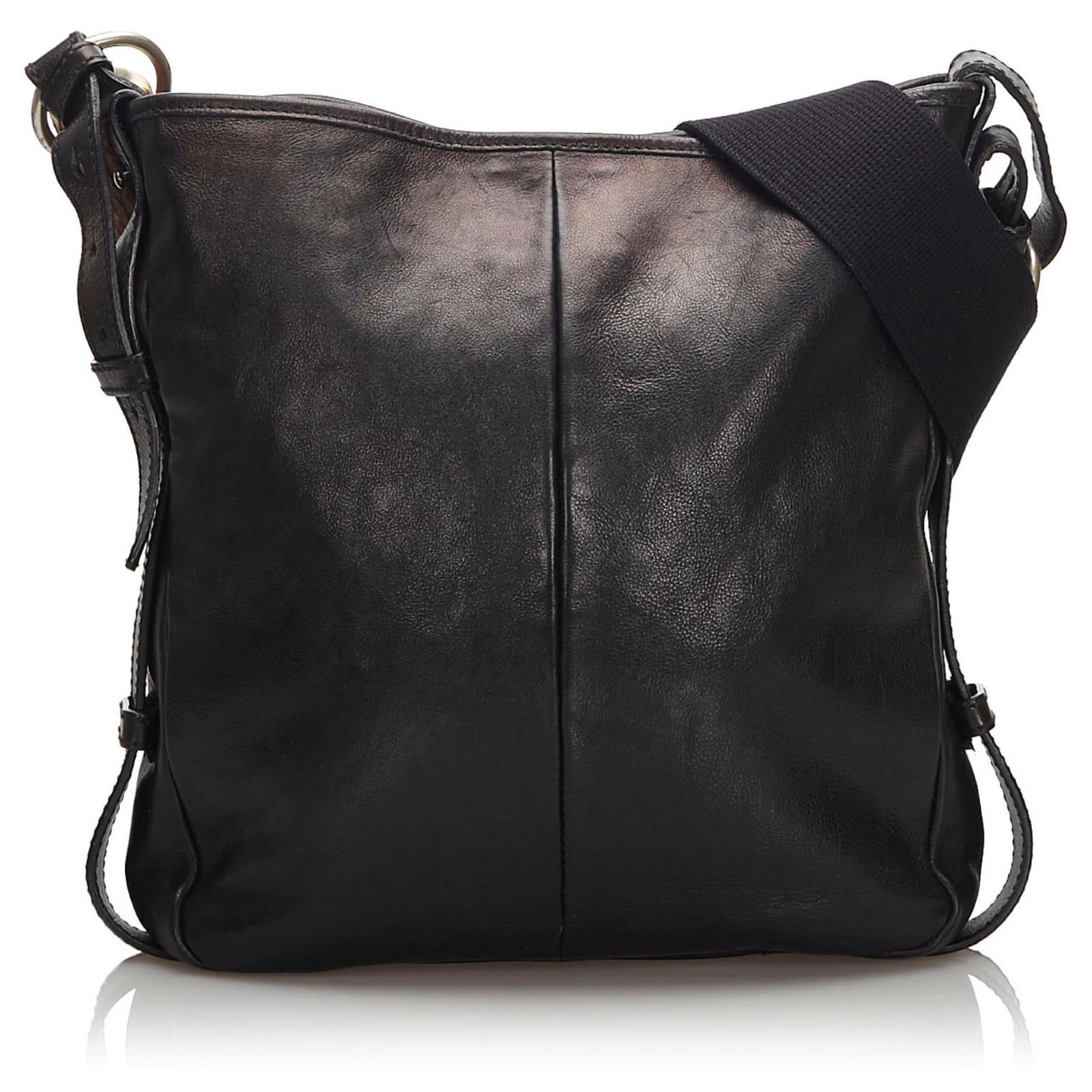 Yves Saint Laurent YSL Black Mombasa Crossbody Bag Leather ref.173872 -  Joli Closet