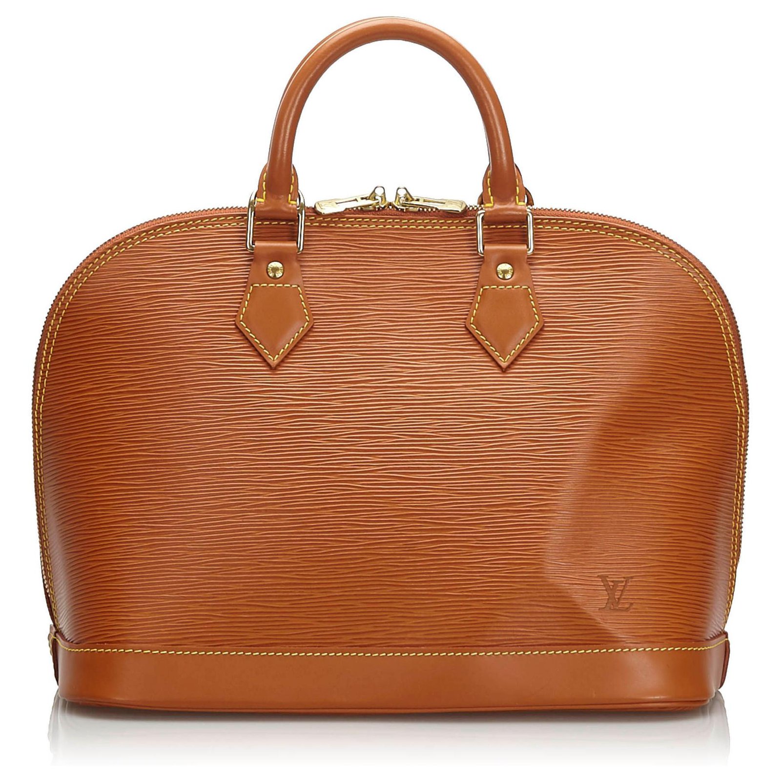 louis vuitton orange epi leather