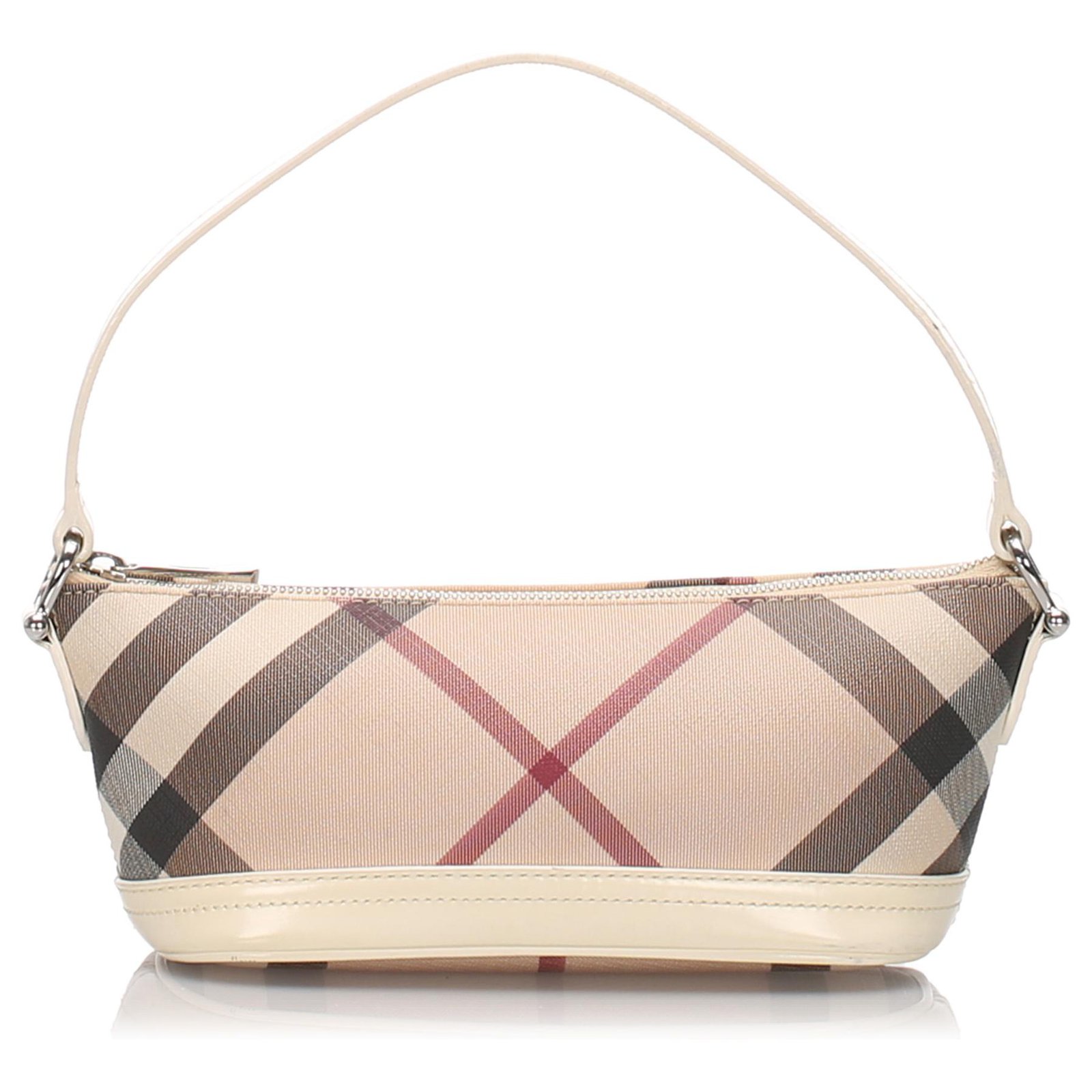 BURBERRY NOVA CHECK BAGUETTE BAG