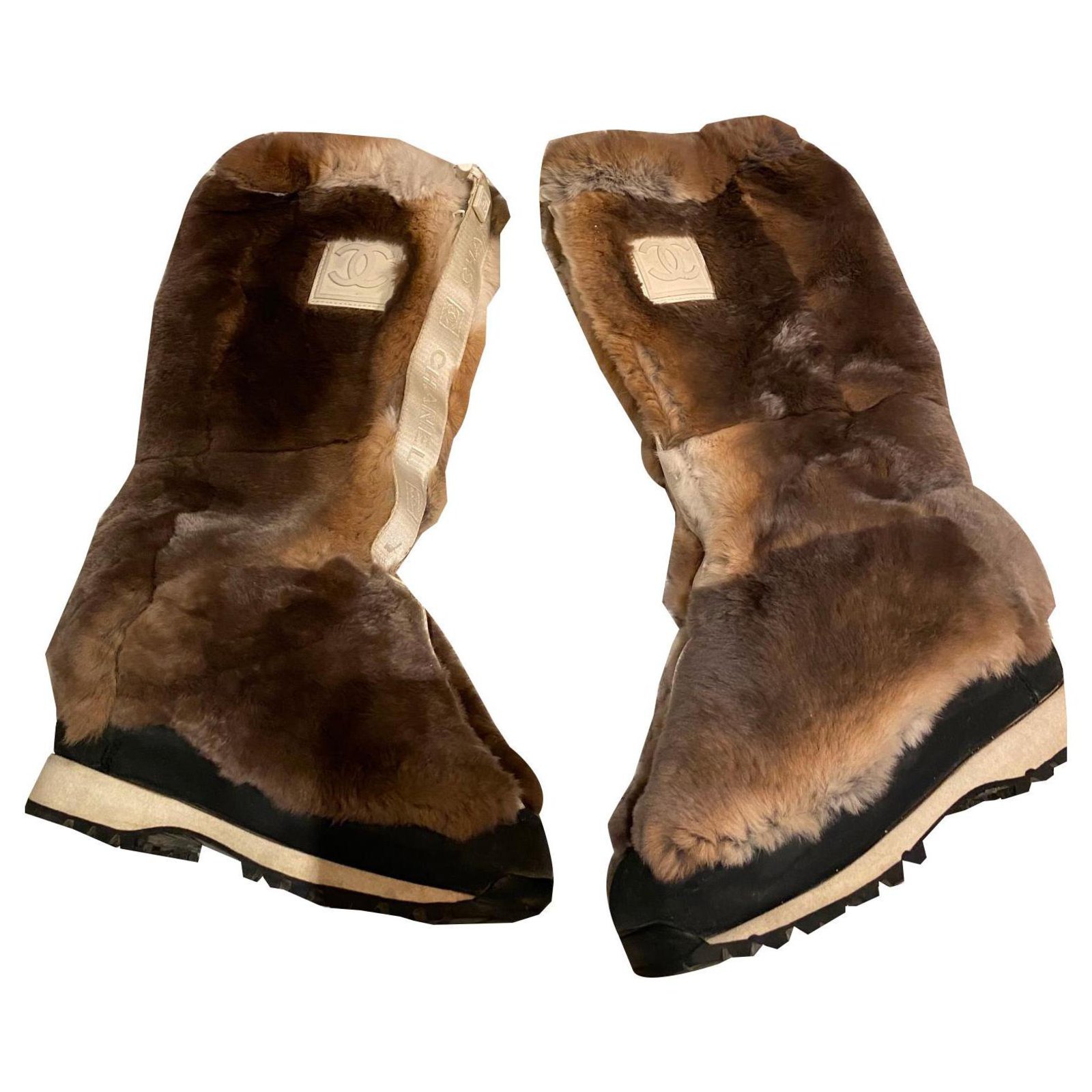Chanel Rabbit fur winter boots Boots 