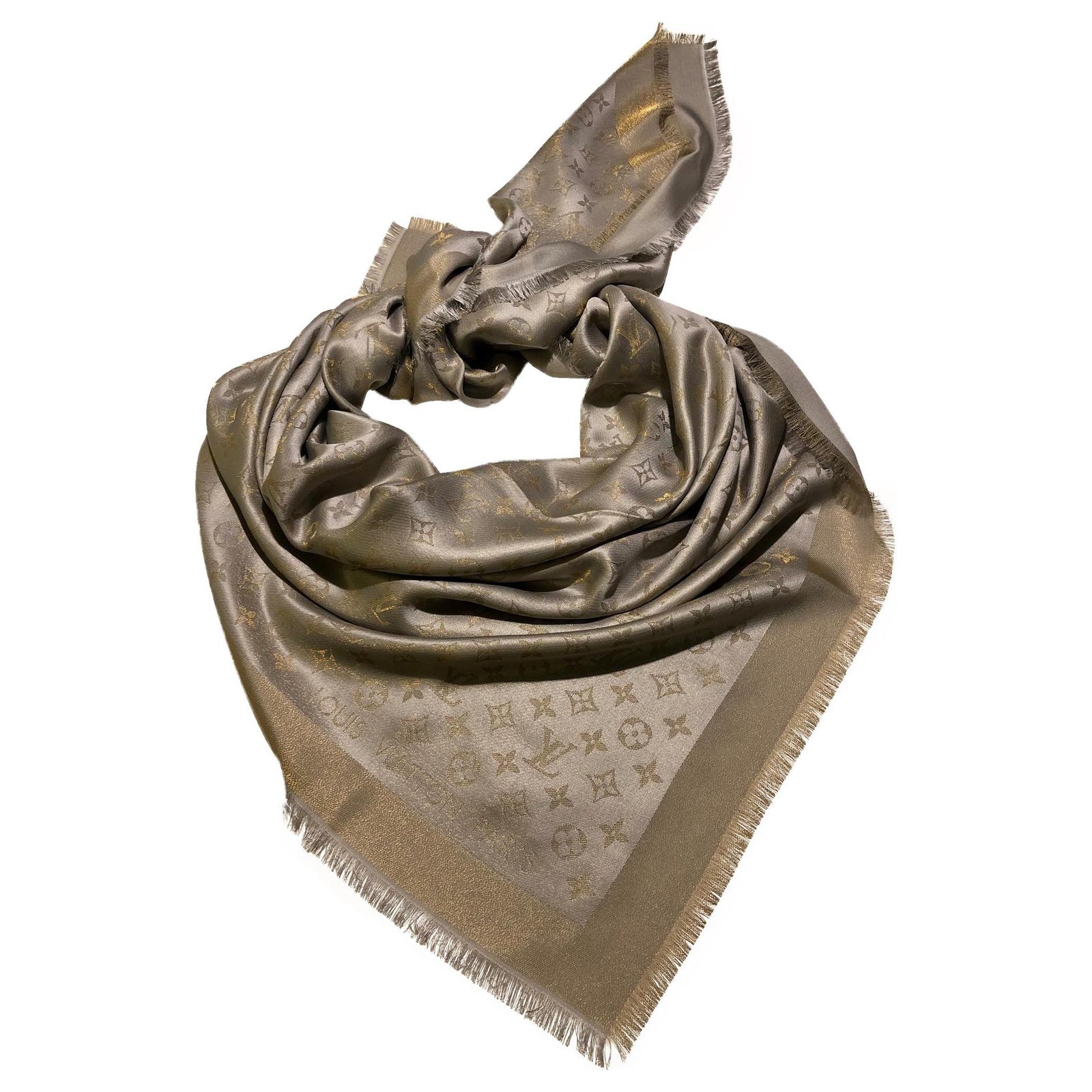 vuitton monogram shawl scarf