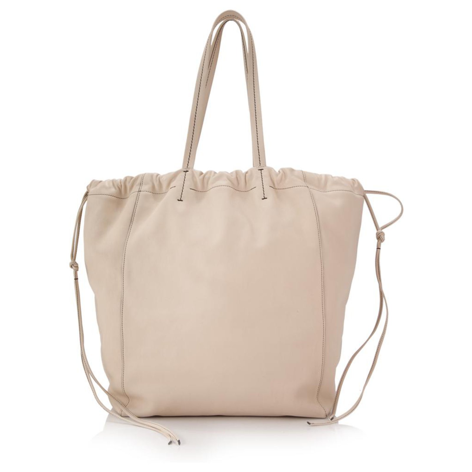 Celine White Small Coulisse Tote