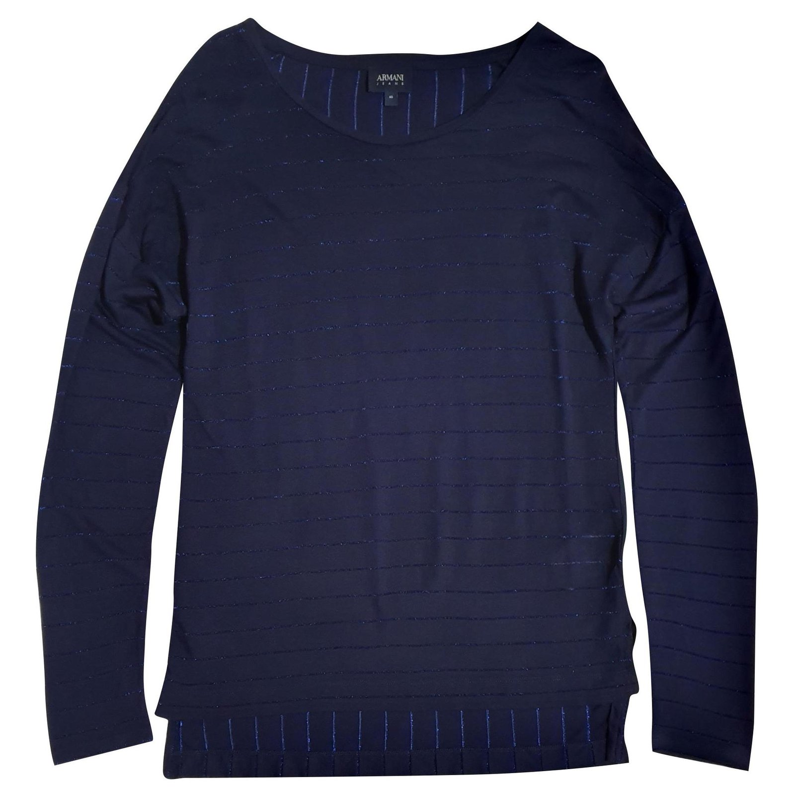 Armani Jeans Tops Blue Polyester Viscose ref.176276 - Joli Closet