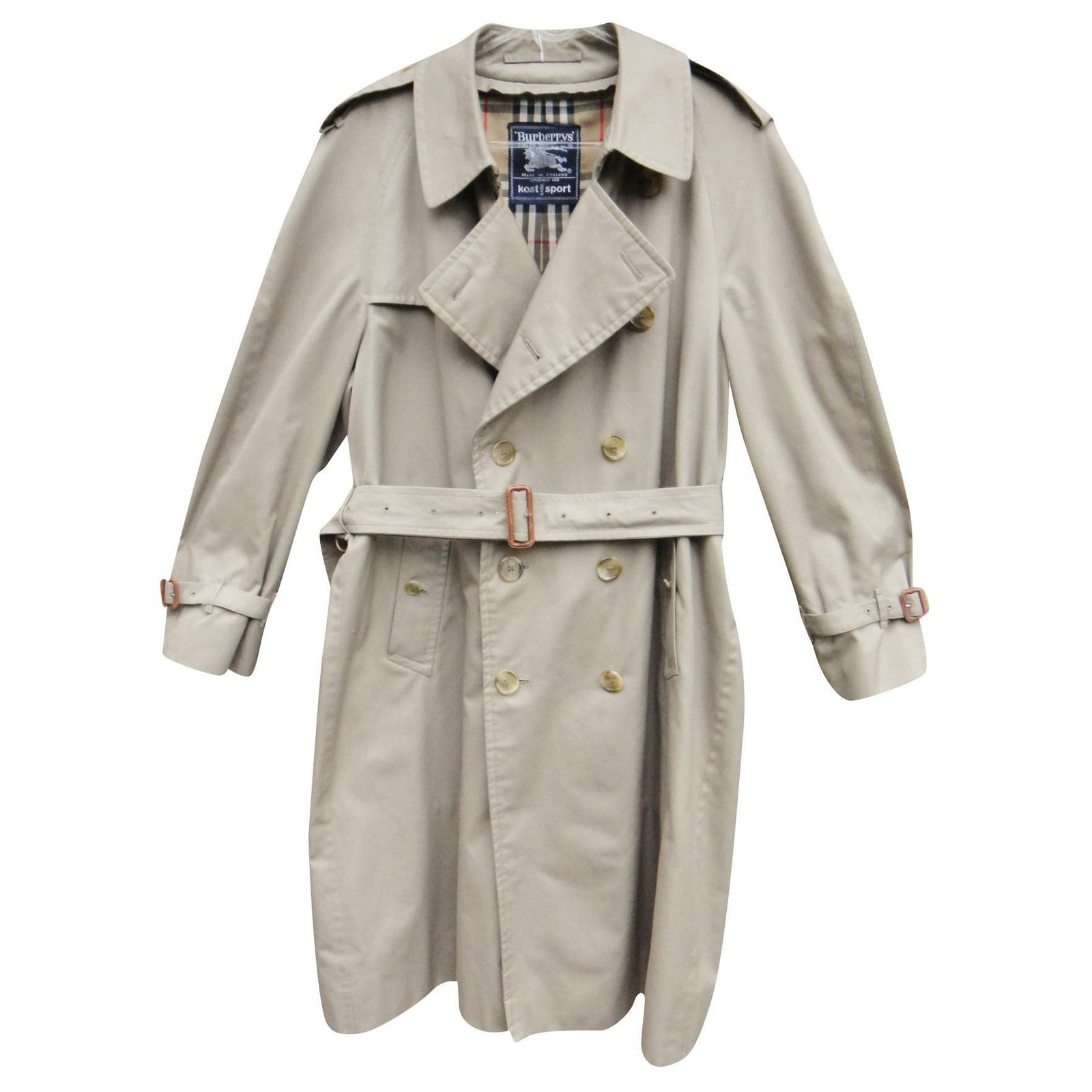 men's Burberry vintage t trench coat 52 with removable wool lining ...