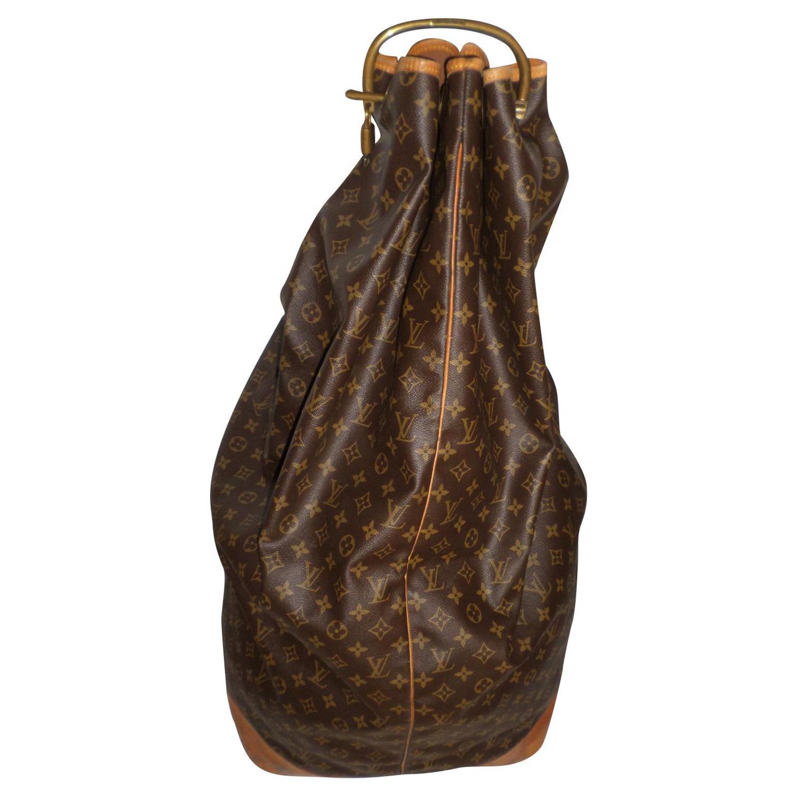 Sac souple cloth travel bag Louis Vuitton Brown in Cloth - 26319336