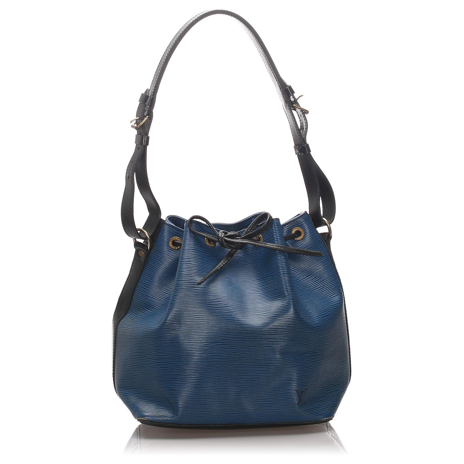 Louis Vuitton Neverfull LV new Blue Leather ref.182895 - Joli Closet